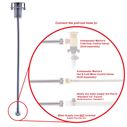 Deck-Mount Sprayer Hammer-Head Warm White Sprayer, 6' Stainless Steel Hose, Elite Holder image number 4