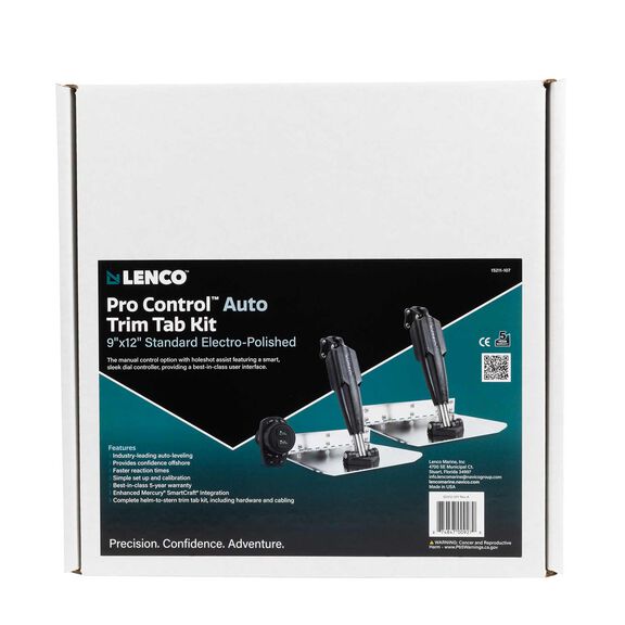 Complete 9" x 12" Standard Trim Tab Kit With Pro Control Auto EP image number 1