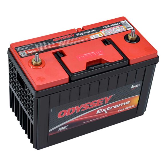Odyssey Extreme Group 31 Dual Purpose AGM Battery with Thin Plate Pure Lead Technology, 103 Amp Hours, 1150 Cold Cranking Amps, 1370 Marine Cranking Amps, 220 Reserve Minutes, Single Terminal image number 1