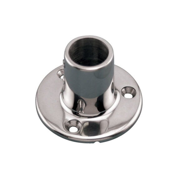 Round Rail Base, 1", 90 Degrees, 316 Stainless Steel image number 0