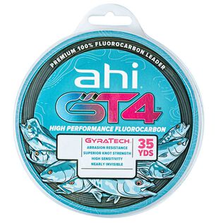 Ahi GT4 High Performance Fluorocarbon Leader, Clear, 35 Yards