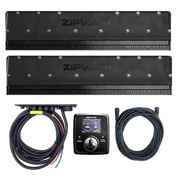Zipwake 600S Standard Dynamic Fully Automatic Trim Control System Kit with Remote Control, Built-in GPS, 3D-Gyro and 3D Accelerometer and Interceptors 38.6" Width, 6.1" Depth, 10.8" Height image number 0