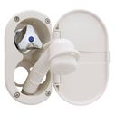 Trinidad Transom Shower Cold Only, Warm White Cup & Lid, Small Warm White Sprayer, 6' White Rubber Hose, Chrome Trinidad Handle image number 2