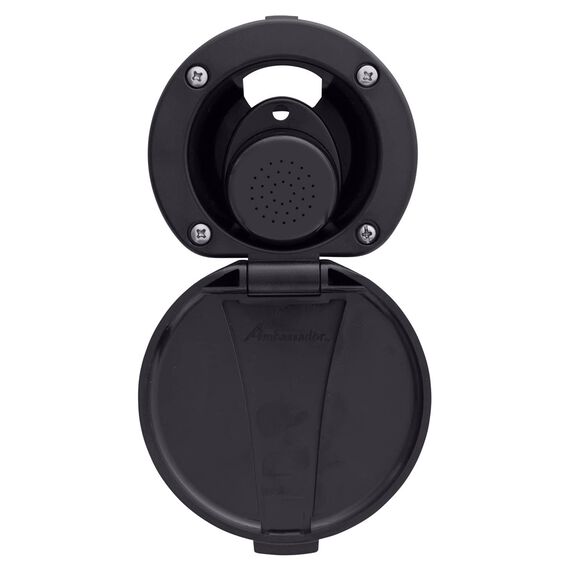 Recessed Shower Black Cup & Lid, Small Black Sprayer, 6' Stainless Steel Hose image number 3