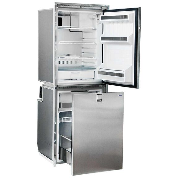 Cruise 260 Combi Stainless Steel Refrigerator/Freezer, Left Swing image number 1