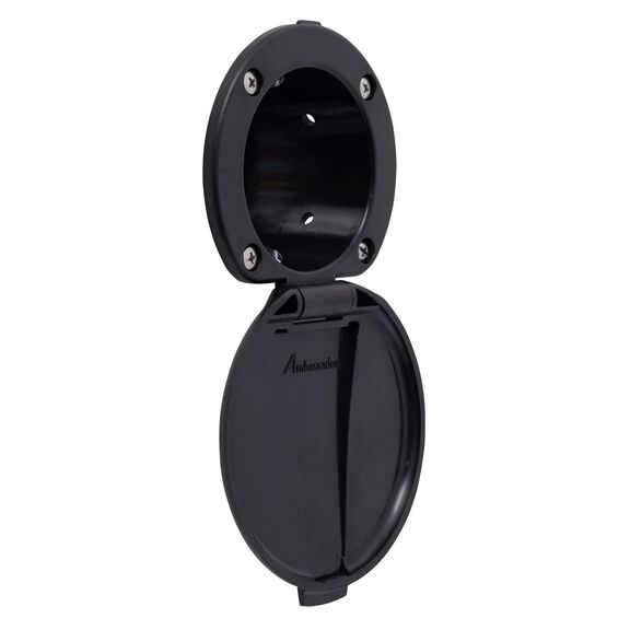 Recessed Cup & Lid Set All Plastic Black image number 6