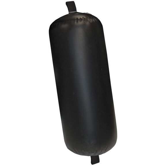 24" Dia. X 42" L Super Duty Inflatable Yacht Fender, Black image number 0