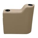 Wise DLX3009-207 DLX Series Pontoon Left Radius Arm Rest - Neutral image number 2