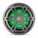 M3-10IB-S-Gm-i-4 10" Marine Subwoofer Driver, Gunmetal Sport Grilles with RGB LED Lighting image number 1