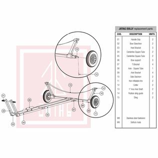 Replacement Parts for 420 Class Sailboat Dolly