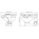 SEAFLO 12V Electric Twist Flush Marine Toilet image number 2