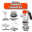 SEAFLO 12V 800 GPH 13F Series Portable Livewell Aerator Kit  with  Aerator Spray Head image number 3