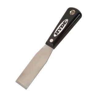 Black & Silver 1 5/16'' Chisel Putty Knife