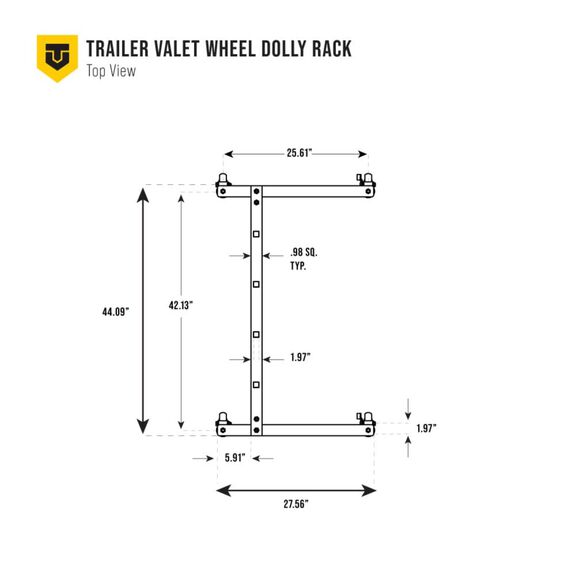 TVWDXK Heavy Duty 6 Wheel Tire Dolly, 2 Pack image number 8