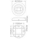 SEAFLO LED Stern Light, Cool White, 02-Series image number 1