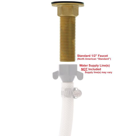 Trinidad Folding Faucet, Cold Only, Angled Spout, Chrome image number 7