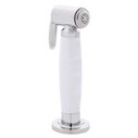 Deck-Mount Sprayer Hammer-Head Arctic White Sprayer, 6' Stainless Steel Hose, Low Profile Holder image number 0