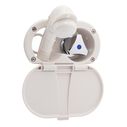 Trinidad Transom Shower Cold Only, Warm White Cup & Lid, Small Warm White Sprayer, 6' White Rubber Hose, Chrome Trinidad Handle image number 0