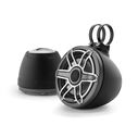 M6-650VEX-Mb-S-GmTi 6.5" Enclosed Coaxial Speakers, Matte Black Enclosure, Gunmetal Trim Ring, Titanium Sport Grille image number 0