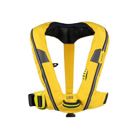 Deckvest Cento Junior Inflatable Life Jacket, Yellow image number 0