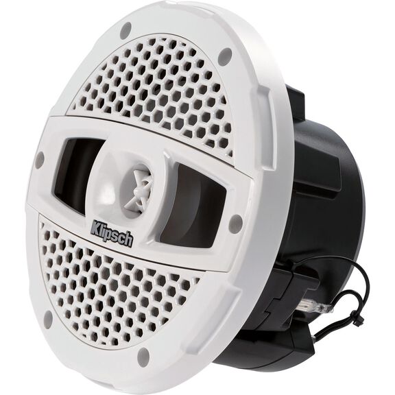 KMS700AWL 7.0" Marine Coaxial Speakers, White Colored Grilles with RGB LED Illumination image number 6