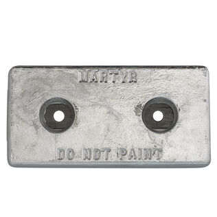 Bolt-On Aluminum Hull Anode, 12" X 6" X 1 1/4"