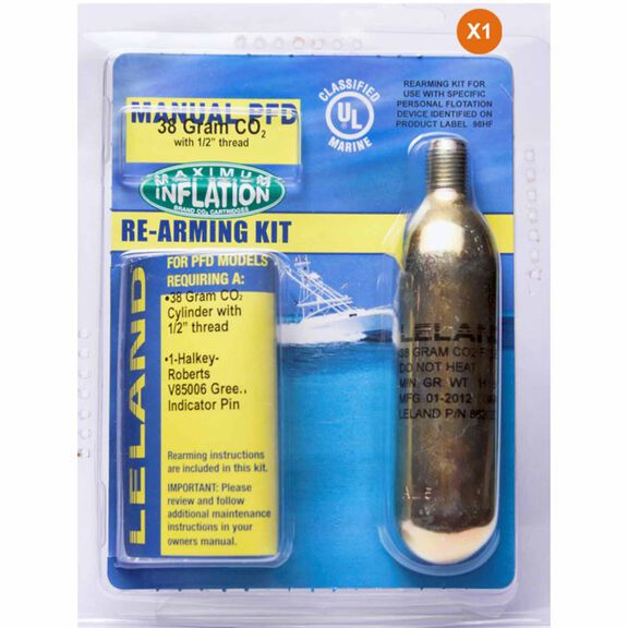 Leland 38 Gram Inflatable PFD Rearming Kit, Manual image number 0