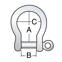 4mm Shallow Bow Shackle image number 3