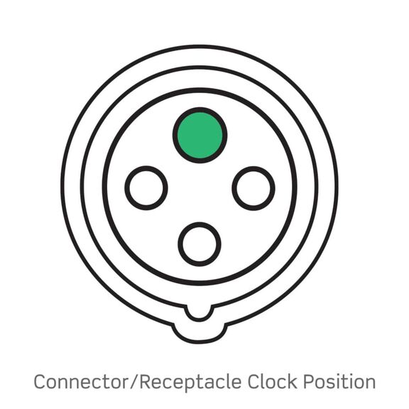 100 Amp 125/250 Volt 3P, 4W, North American Pin & Sleeve Receptacle, ABYC Certified, IEC 60309 Industrial Grade Marine Grade IP66/67/68, & IP69K Watertight image number 5