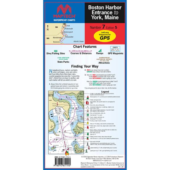 WPC007-05WMDS Boston Harbor Entrance to York ME, 5th Edition image number 0