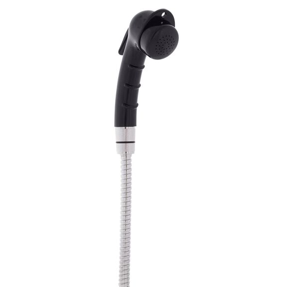Recessed Shower Black Cup & Lid, Small Black Sprayer, 6' Stainless Steel Hose image number 7