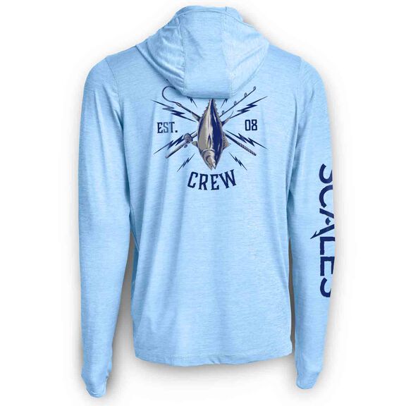 Men's Blue Gold Chasing Latitudes Premium Hooded Shirt image number 2