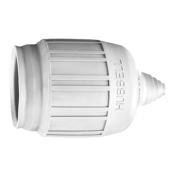 Hubbell Weatherproof Plug Boot, 20/30A, White image number 0