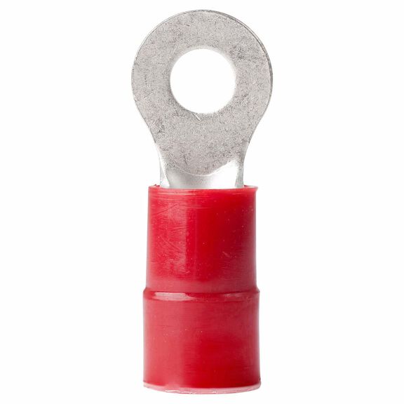 8 AWG Nylon Ring Terminals, #10, Red, 2-Pack image number 0
