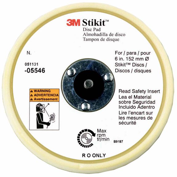 Soft Disc Pad - Low Profile, 6" image number 0