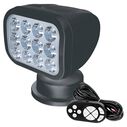 SEAFLO LED Searchlight, Black, Wired Remote, 10-30V, 28W, 2700 Lumens, 5500K, 360&deg; Rotation image number 0
