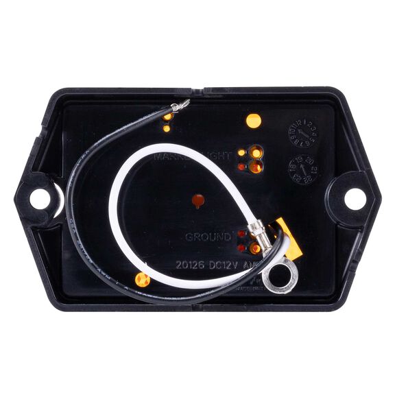 2-3/4" LED Rectangular Ear Mount Clearance/Side Marker Trailer Light, Amber image number 4