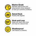 14" Swivel Hook Straps, 2-Pack image number 4