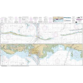 Maptech&reg; NOAA Recreational Waterproof Chart-Intracoastal Waterway Dauphin Island to Dog Keys Pass, 11374