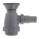 2" Drain, Trap Sink Drain, 1-1/4" & 1-1/2" Hose Barb, w/Chain Stopper Ultra-Mirror Finish image number 4
