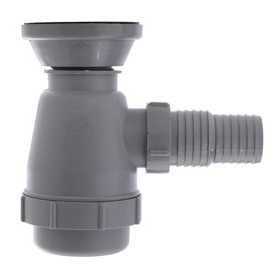 2" Drain, Trap Sink Drain, 1-1/4" & 1-1/2" Hose Barb, w/Chain Stopper Ultra-Mirror Finish image number 4