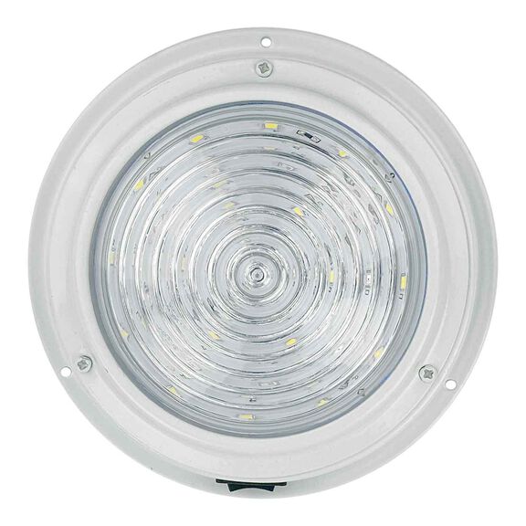 5 1/2" White Aluminum LED Dome Light, White image number 0