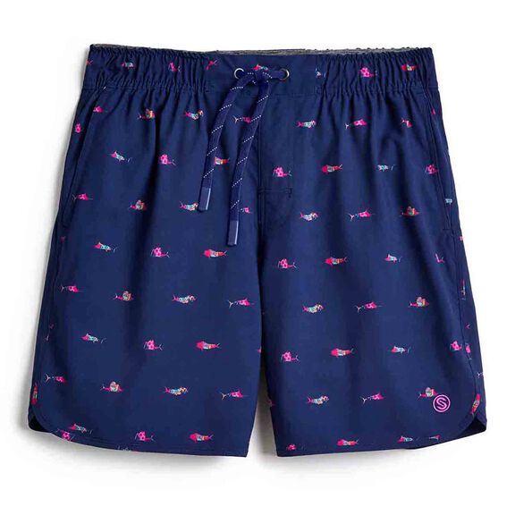 Men's Trippy Fish Captain Snacks Volley Shorts image number 0