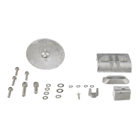 Quicksilver 8M6008009 Aluminum Anode Kit for Yamaha 40-50hp Outboards image number 0