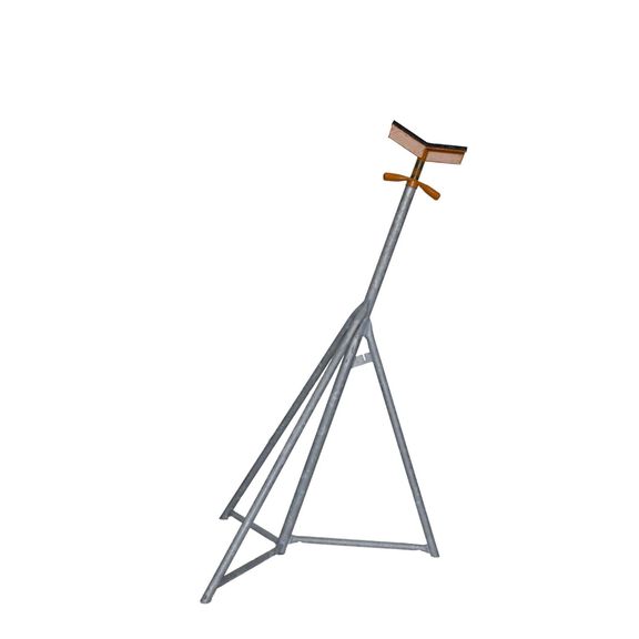 64" to 79" Hydraulic Trailer Bow Stand, V-Top, Hot Dip Galvanized image number 0