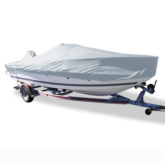 19'6" Styled-to-Fit Boat Cover for V-Hull Center Console Fishing Boats with High Bow Rails image number 0