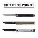 LX500 Select Founders Knife, Black, Tanto Blade image number 6