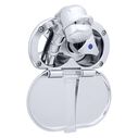 Trinidad Transom Shower Cold Only, Chrome Cup & Lid, Small Chrome Sprayer, 6' Black Rubber Hose, Chrome Trinidad Handle image number 0