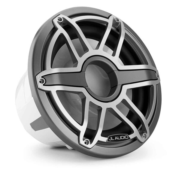M7-12IB-S-GmTi-4 12" Marine Subwoofer Driver, Gunmetal Trim Ring, Titanium Sport Grille image number 1