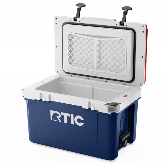 32 Quart Ultra-Light Hard-Sided Ice Chest Cooler, Fits 48 Cans, Patriot image number 1